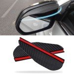 Carbon Fiber Rain Visor for Car Mirrors (2pc)