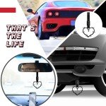 Car Handle Straps for Decorative Convenience (Black)