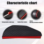 Carbon Fiber Rain Visor for Car Mirrors (2pc)