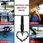 Car Handle Straps for Decorative Convenience (Black)