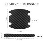 8PCS Carbon Fiber Car Door Handle Protectors