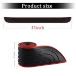 SINGARO Universal Car Rear Bumper Protector - Red