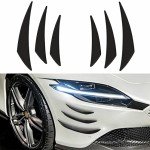 Yungeln 6PCS Universal Car Spoiler Canards Kit