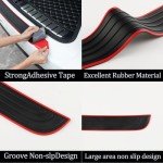 SINGARO Universal Car Rear Bumper Protector - Red