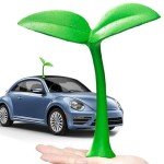 Funny Green Bean Sprout Car Roof Sticker