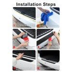 SINGARO Universal Car Rear Bumper Protector - Red