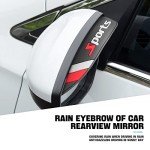 2PCS Waterproof Rear View Mirror Rain Guards