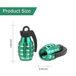 SINGARO Personalized Tire Valve Stem Caps - Green