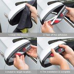 2PCS Waterproof Rear View Mirror Rain Guards