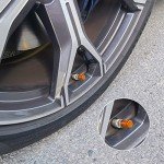 SINGARO 12PCS Orange Tire Valve Stem Caps