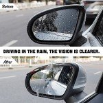 2PCS Waterproof Rear View Mirror Rain Guards