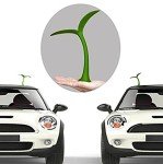 Funny Green Bean Sprout Car Roof Sticker