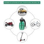 SINGARO Personalized Tire Valve Stem Caps - Green