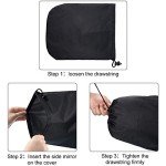 Universal Black Side View Mirror Covers (4-Pack)