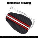 Carbon Fiber Rain Eyebrow for Car Mirrors - 2 Pack