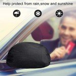 Universal Black Side View Mirror Covers (4-Pack)