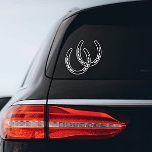 Horseshoe Sticker for Car and Laptop Décor