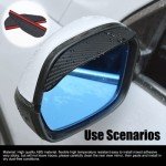 Carbon Fiber Rain Eyebrow for Car Mirrors - 2 Pack