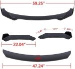 9-Piece Car Body Kit with Adjustable Support Rods