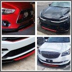 DREAMOTOR Universal 4 PCS Front Bumper Splitter Kit