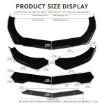 Universal Car Front Bumper Lip Kit with Splitters