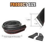 Universal Carbon Fiber Rear Spoiler Lip Kit