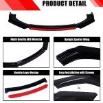 DREAMOTOR Universal 4 PCS Front Bumper Splitter Kit