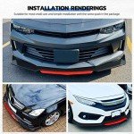 Universal Adjustable Front Bumper Lip Spoiler Kit