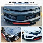 Universal Car Front Bumper Lip Kit with Splitters