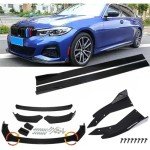 B-M-W Front Bumper Splitter & Glossy Side Skirts