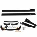 B-M-W Front Bumper Splitter & Glossy Side Skirts