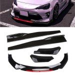 Universal Front Bumper Spoiler & Side Skirt Kit