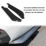 TOBENBONE 2 PCS Carbon Fiber Bumper Diffuser Kit