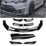 Glossy Black Universal Car Bumper Lip & Skirts