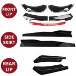 Universal Front Bumper Spoiler & Side Skirt Kit