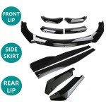 Glossy Black Universal Car Bumper Lip & Skirts