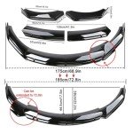 Glossy Black Universal Car Bumper Lip & Skirts