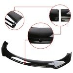 Glossy Black Universal Car Bumper Lip & Skirts