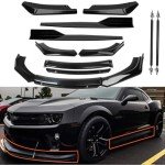 Gloss Black Bumper Lip Spoiler for Chevy Camaro