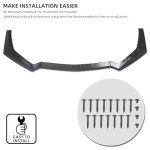 Matte Black Bumper Lip Kit for 2018-2022 Mustang