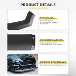 Matte Black Bumper Lip Kit for 2018-2022 Mustang
