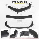 Matte Black Bumper Lip Kit for 2018-2022 Mustang