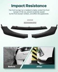 Carbon Fiber Style Front Bumper Lip Kit