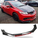 4Pcs Universal Front Bumper Lip Spoiler Kit