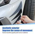 ZKFAR 6-Pack Car Front Bumper Lip Splitter Kit