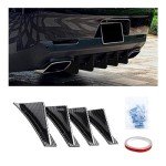 4PCS Car Rear Bumper Lip Diffuser Kit