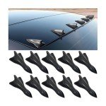 10PCS Shark Fin Car Diffuser Kit - Black