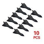 10PCS Shark Fin Car Diffuser Kit - Black