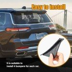 4PCS Car Rear Bumper Lip Diffuser Kit