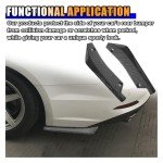 Universal 2PCS Carbon Fiber Rear Bumper Diffusers